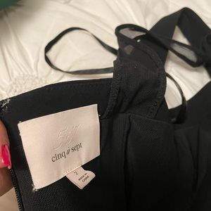 cinq a sept Black Midi Dress